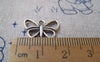 Accessories - 20 Pcs Antique Silver Pewter Butterfly Frame Charms 11x16mm A788
