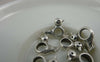 Accessories - 20 Pcs Antique Silver Rondelle Bird Beads 12x15mm A5839