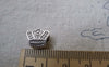 Accessories - 20 Pcs Antique Silver  Rondelle Crown Spacer Beads 10x11mm A7564