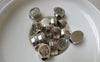 Accessories - 20 Pcs Antique Silver  Rondelle Crown Spacer Beads 9x11mm A6642