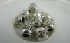 Accessories - 20 Pcs Antique Silver Rondelle Flower Drum Beads  9x10mm A5854