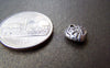 Accessories - 20 Pcs Antique Silver Rondelle Heart Beads 9x11mm A900