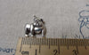 Accessories - 20 Pcs Antique Silver Shar Pei Dog Charms 12x17mm  A6852
