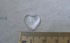 Accessories - 20 Pcs Crystal Glass Heart Cabochon Dome Cameo 16mm A7733