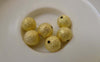 Accessories - 20 Pcs Gold Plated Sand Star Dust Beads Texured Beads  10mm A7438