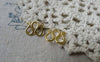 Accessories - 20 Pcs Gold Tone Brass M Bail Clasps Chain End Connector 10x13mm  A6147