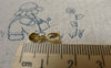 Accessories - 20 Pcs Gold Tone Brass Pinch Bail Snap Bails Clasps 18KGP  5x15mm  A6427