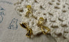Accessories - 20 Pcs Gold Tone Brass Pinch Bail Snap Bails Clasps 18KGP  5x15mm  A6427