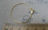 Accessories - 20 Pcs Gold Tone Earwire Round Earring Hoops  35mm A6138