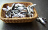 Accessories - 20 Pcs Of Anique Silver Lovely Charms 9x13mm A877
