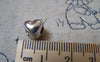 Accessories - 20 Pcs Of Anituqe Silver Pewter Heart Beads Charms 7x8mm A5710