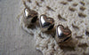 Accessories - 20 Pcs Of Anituqe Silver Pewter Heart Beads Charms 7x8mm A5710