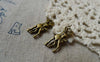 Accessories - 20 Pcs Of Antique Bronze 3D Deer Charms 7x19mm Double Sided A5553