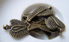Accessories - 20 Pcs Of Antique Bronze Angel Double Wings Charms 16x29mm A5755