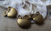Accessories - 20 Pcs Of Antique Bronze Apple Charms 10x10mm A457