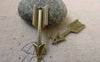 Accessories - 20 Pcs Of Antique Bronze Arrow Connector Charms 11x39mm A6243