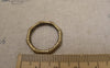 Accessories - 20 Pcs Of Antique Bronze Bamboo Ring Charms 22mm A7503