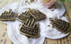 Accessories - 20 Pcs Of Antique Bronze Birthday Cake Charms 15x19mm A3427