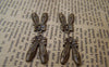 Accessories - 20 Pcs Of Antique Bronze Bow Tie Ballet Shoes Charms 12x20mm A3284