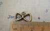 Accessories - 20 Pcs Of Antique Bronze Bow Tie Knot Charms 12x19mm A2169
