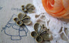 Accessories - 20 Pcs Of Antique Bronze Butterfly Charms 14x17mm A2922