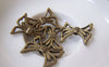 Accessories - 20 Pcs Of Antique Bronze Butterfly Knot Bow Beads 17x20mm A748