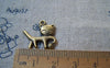 Accessories - 20 Pcs Of Antique Bronze Cat Play Yarn Ball Charms 18x18mm A5054
