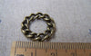 Accessories - 20 Pcs Of Antique Bronze Chain Link Round Circle RingsCharms Connector 20mm A340