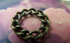 Accessories - 20 Pcs Of Antique Bronze Chain Link Round Circle RingsCharms Connector 20mm A340