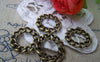 Accessories - 20 Pcs Of Antique Bronze Chain Link Round Circle RingsCharms Connector 20mm A340