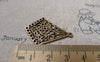 Accessories - 20 Pcs Of Antique Bronze Chandelier Diamond Shaped Earring Pendant Charms 25x35mm A6755
