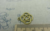 Accessories - 20 Pcs Of Antique Bronze Chinese Knot Connector Charms 17.5x21mm A5976