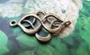 Accessories - 20 Pcs Of Antique Bronze Chinese Knot Connector Charms 18x27mm A338