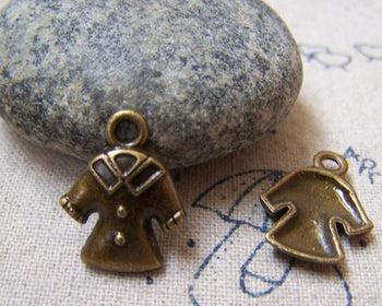 Accessories - 20 Pcs Of Antique Bronze Coat Clothes Charms 14x18mm A5795