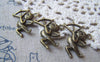 Accessories - 20 Pcs Of Antique Bronze Cupid Charms 22x26mm A4828