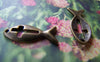 Accessories - 20 Pcs Of Antique Bronze Cut Out Cross Fish Charms Pendants 8.5x20mm A649