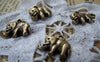 Accessories - 20 Pcs Of Antique Bronze Elephant Pendants Charms  10x14mm A663