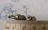 Accessories - 20 Pcs Of Antique Bronze Filigree Cat Charms 8x33mm A6865