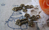 Accessories - 20 Pcs Of Antique Bronze Filigree Cross Charms 16x26mm A4396