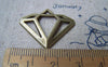 Accessories - 20 Pcs Of Antique Bronze Filigree Diamond Charms Pendants 28x30mm A3383