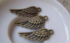 Accessories - 20 Pcs Of Antique Bronze Filigree Feather Wing Charms 12x33mm A5299