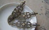 Accessories - 20 Pcs Of Antique Bronze Filigree Flower Embellishments  20x65mm A2665