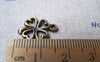 Accessories - 20 Pcs Of Antique Bronze Filigree Four-Leaf Clover Lucky Flower Charms 13x14mm A472