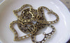Accessories - 20 Pcs Of Antique Bronze Filigree Heart Charms 25x29mm A3686