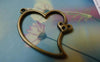 Accessories - 20 Pcs Of Antique Bronze Filigree Heart Charms 26x36mm A5635