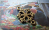 Accessories - 20 Pcs Of Antique Bronze Filigree Snowflake Connectors Charms 12x19mm A1743