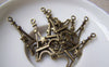 Accessories - 20 Pcs Of Antique Bronze Filigree Star Eiffel Tower Charms 13x30mm A1657