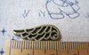 Accessories - 20 Pcs Of Antique Bronze Filigree Wing Charms 9x23mm A1579