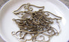 Accessories - 20 Pcs Of Antique Bronze Filigree Wing Frame Charms 14x27mm A2221