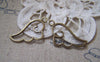 Accessories - 20 Pcs Of Antique Bronze Filigree Wing Frame Charms 14x27mm A2221